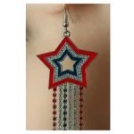 گوشواره آویز ستاره ای