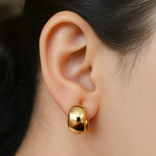 گوشواره حلقه‌ای براق