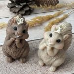 شمع دست‌ساز طرح سنجاب