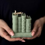 شمع دست‌ساز طرح کتاب