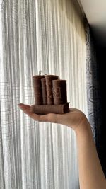 شمع دست‌ساز طرح کتاب